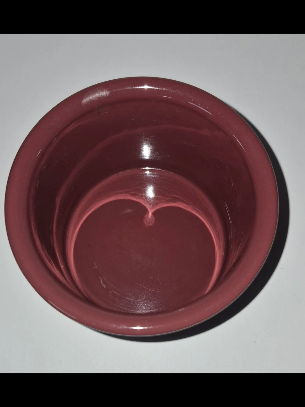 Longaberger Pottery Woven Traditions Crock 1 Pint Burgundy Color Made in USA